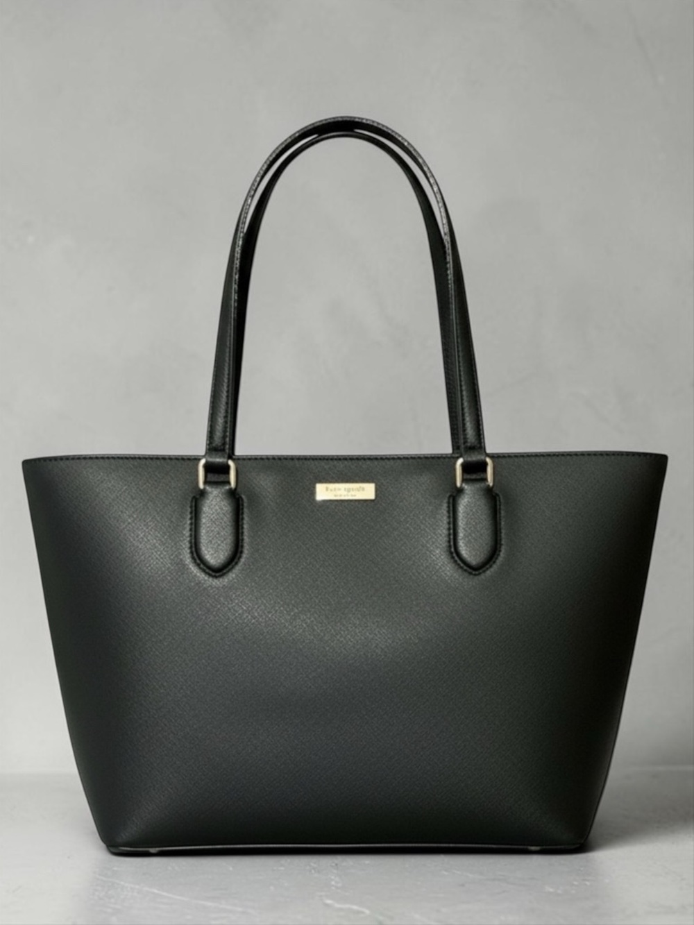 Kate Spade Saffiano Leather Tote Bag Black Work Office Everyday Carry